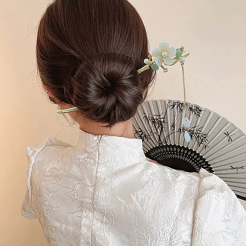 Ghim Cài Tóc Trung Quốc Cổ Điển Cho Nữ, Ghim Cài Tóc Thủ Công Tươi Mới, Bướm, Hoa, Ngôi Sao, Phụ Kiện Quyến Rũ, Đồ Trang Trí Tóc 4