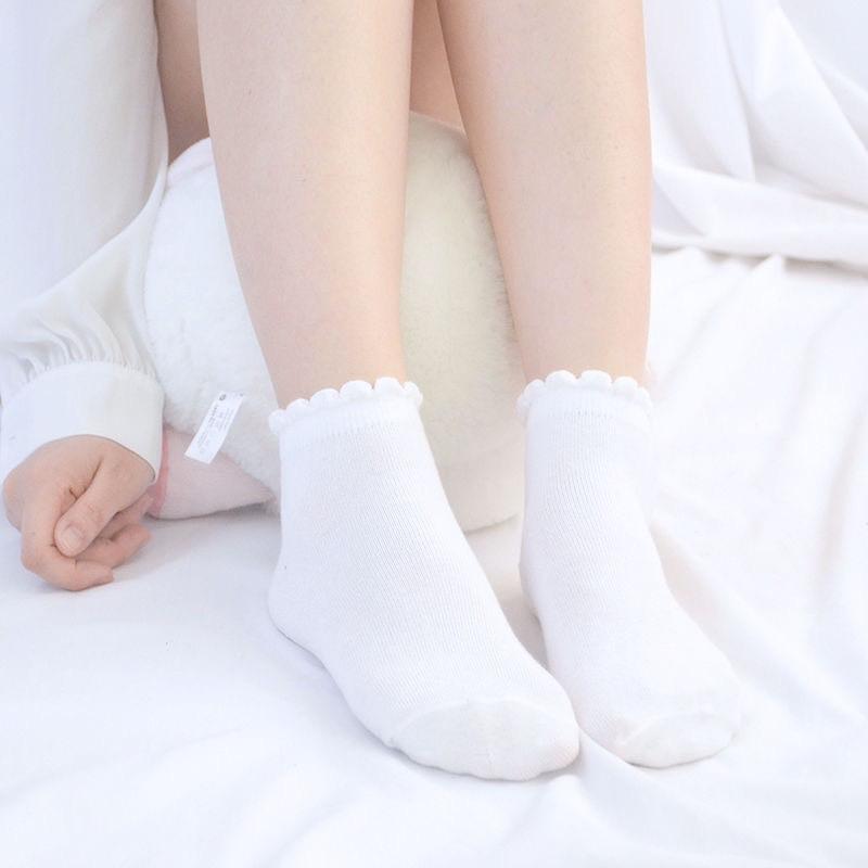 Tất nữ cổ bèo sét 10 đôi, tất vớ cổ cao cổ thấp chất cotton thoáng khí cho nữ Voan