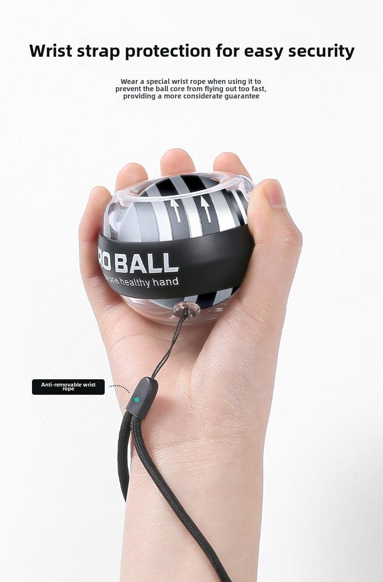 Product Introduction of Wrist Ball Magnetic Luminous Colored Lights Hand-Muscle Developer Gyro Training Fitness Decompression Grip Strength Ball 6