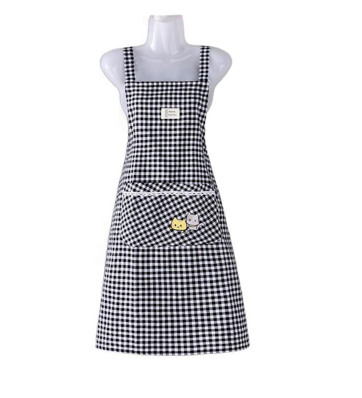 Product Introduction of Stylish apron type, home kitchen simple breathable, working anti-dirt adult oil, work clothes, new summer options 25