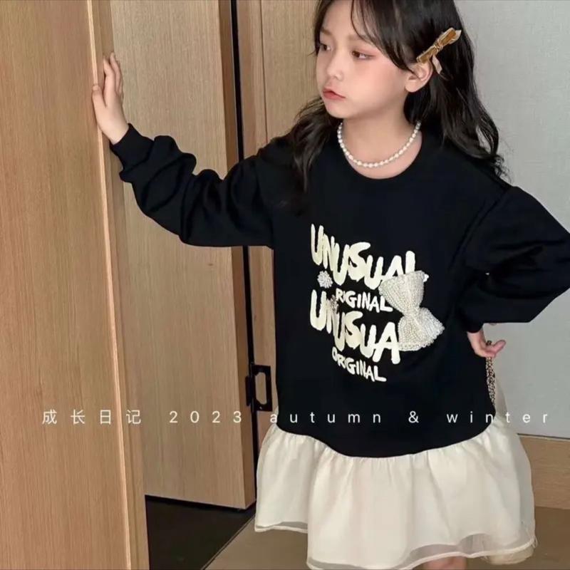 Váy babydoll 2 màu đen - hồng nơ ngọc