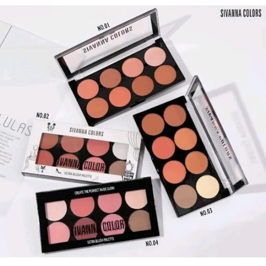 SIVANNA COLOUR ULTRA BLUSH ON PALLETE | HF319