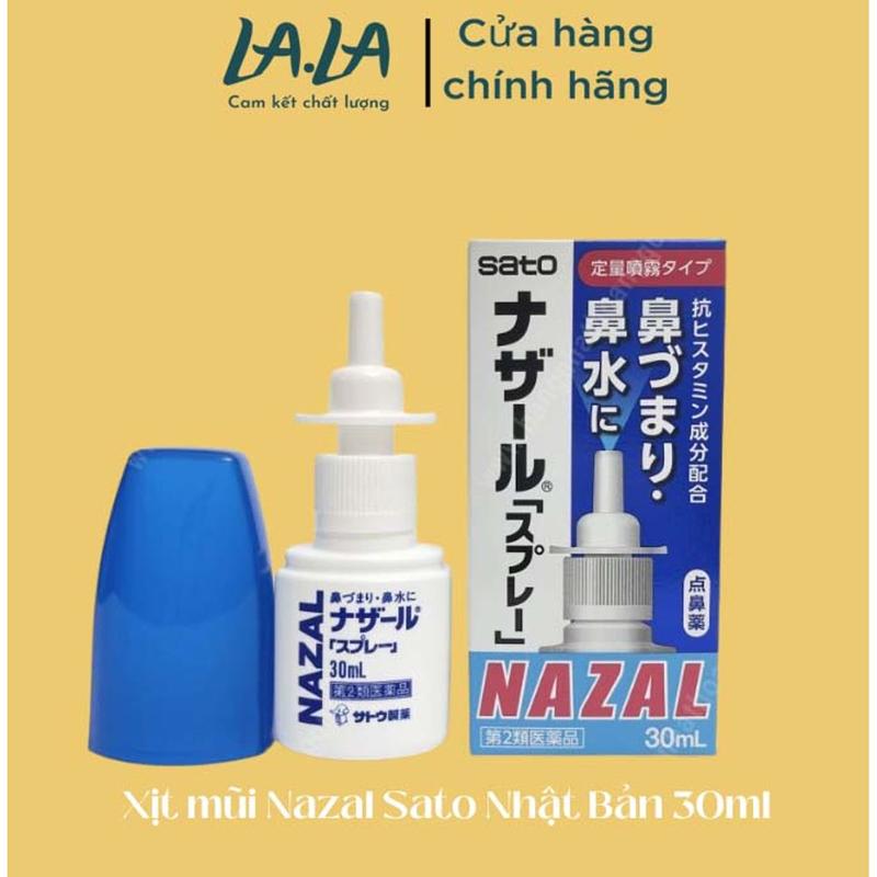 Xịt xoang, giảm ngạt mũi Nazal Sato Nhật Bản 30ml