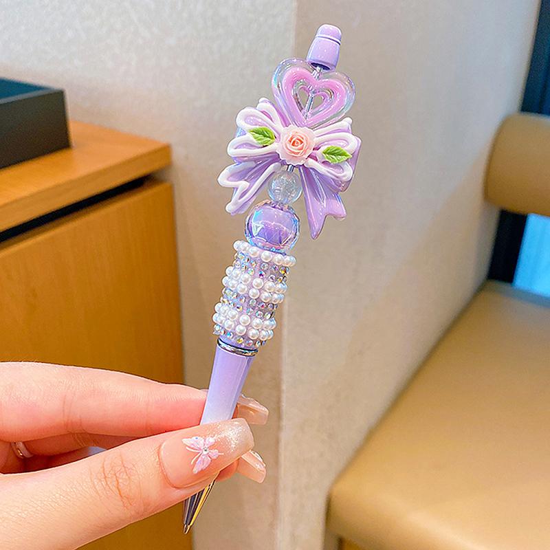 Product Introduction of Sanrio Bead String Pen Kawaii Hello Kitty Cinnamoroll Cute Cartoon DIY Pen Pompompurin Kuromi My Melody Stationery Birthday Gift 29