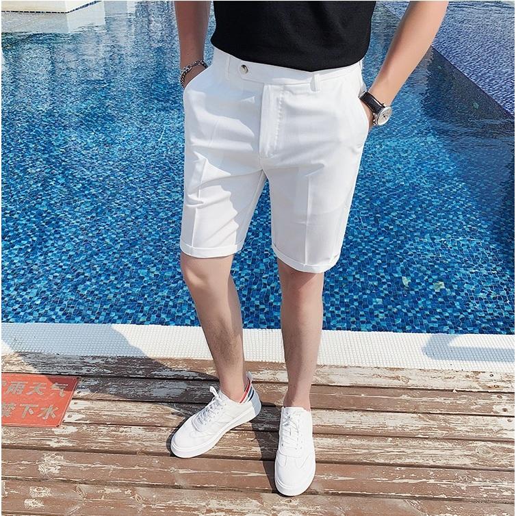 Thời Trang Nam , Quần Đùi Short Tây Âu , Vải tuyết mưa mềm mịn , mặc mùa hè , thu , đi làm đi chơi 2