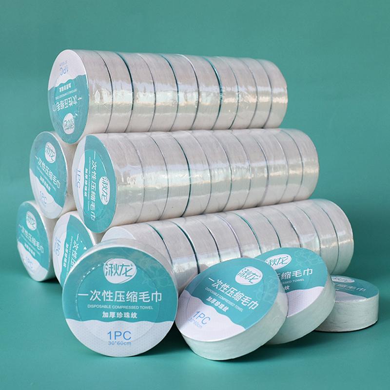 Khăn Nén, Bộ 10 Chiếc, Khăn Nhanh Khô Du Lịch, Khăn Vải Dùng Một Lần Thích Hợp Cho Du Lịch Khách Sạn, Có Thể Giặt Được, Khăn Ăn, Khăn Lau, Sử Dụng Ngoài Trời 6