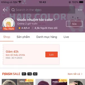 thuốc nhuộm tóc hair color