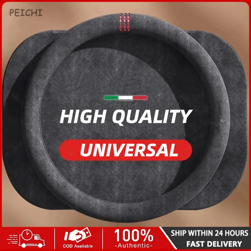 Universal Steering Wheel Cover Leather Ultra-thin 38CM Auto Cover Wheels Protector For Car