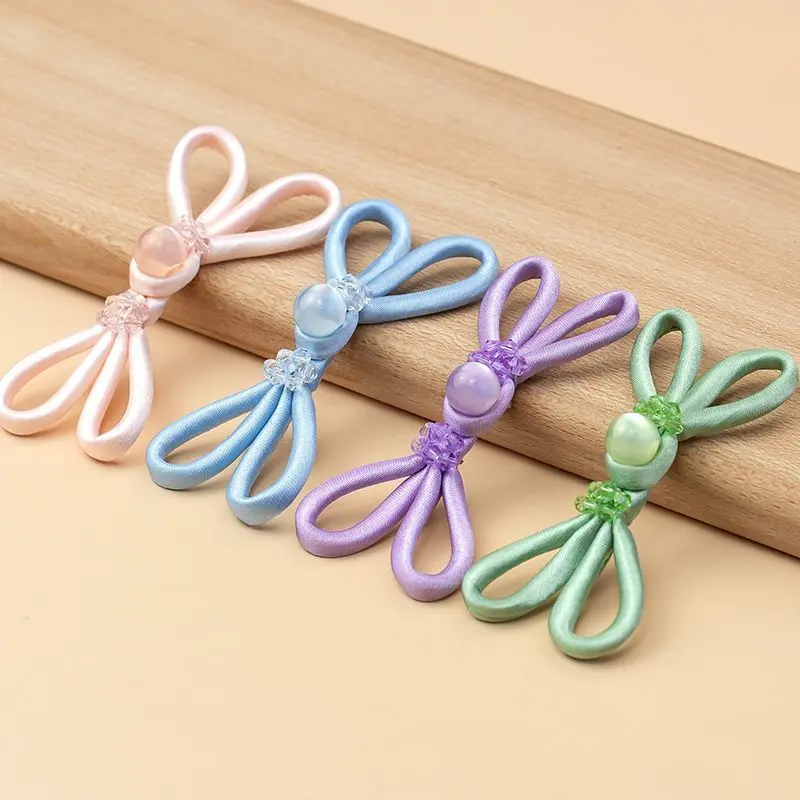 Nút Ếch Sườn Xám, Phong Cách Guanyue, Màu Đỏ, Nút Bướm Ngọc Bích Và Pha Lê, Vỏ Vải Trang Phục Đường Chuẩn, Trang Phục Han, Phong Cách Cổ Điển, Phụ Kiện Nút Dệt Tay 0