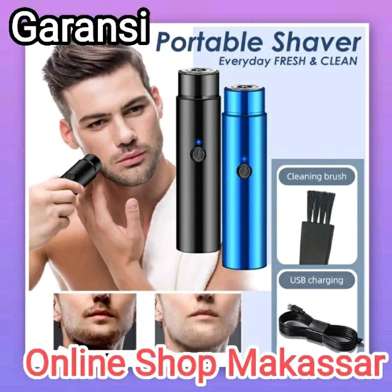 Mesin Cukur Portable Chargh Khusus Rambut Kumis Jenggot Tipis