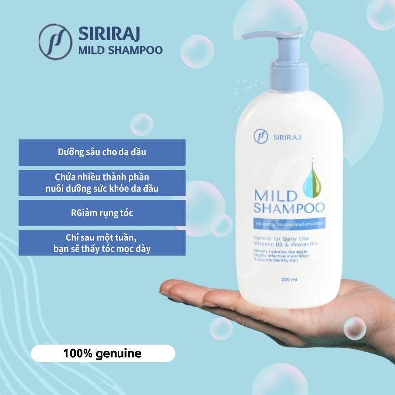 [COD] Hết Gàu – Giảm Rụng Tóc ‍️ Dầu Gội Siriraj Selenium Disulfide, Kiểm Soát Dầu, Tóc Luôn Sạch & Khỏe