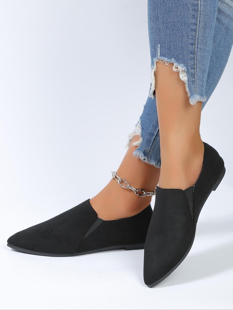 Product Introduction of Women's Fashionable Slip on Flats, 1 Pair Casual Comfortable Pointed Toe Flat Shoes for Daily Wear, Basic Lightweight Shoes for Outdoor, Perfect for Women and Party Wear 4