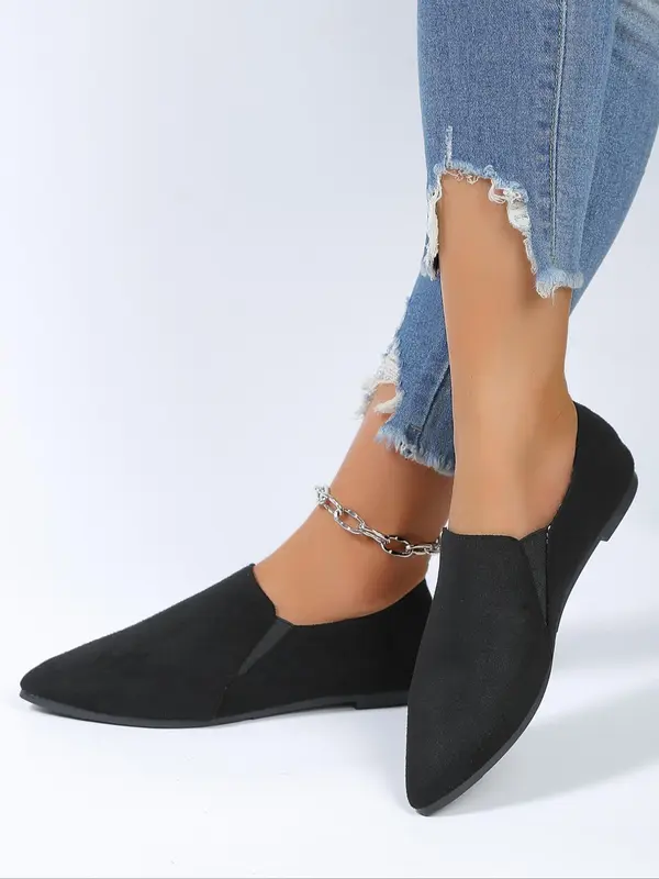 Women's Fashionable Slip on Flats, 1 Pair Casual Comfortable Pointed Toe Flat Shoes for Daily Wear, Basic Lightweight Shoes for Outdoor, Perfect for Women and Party Wear 2