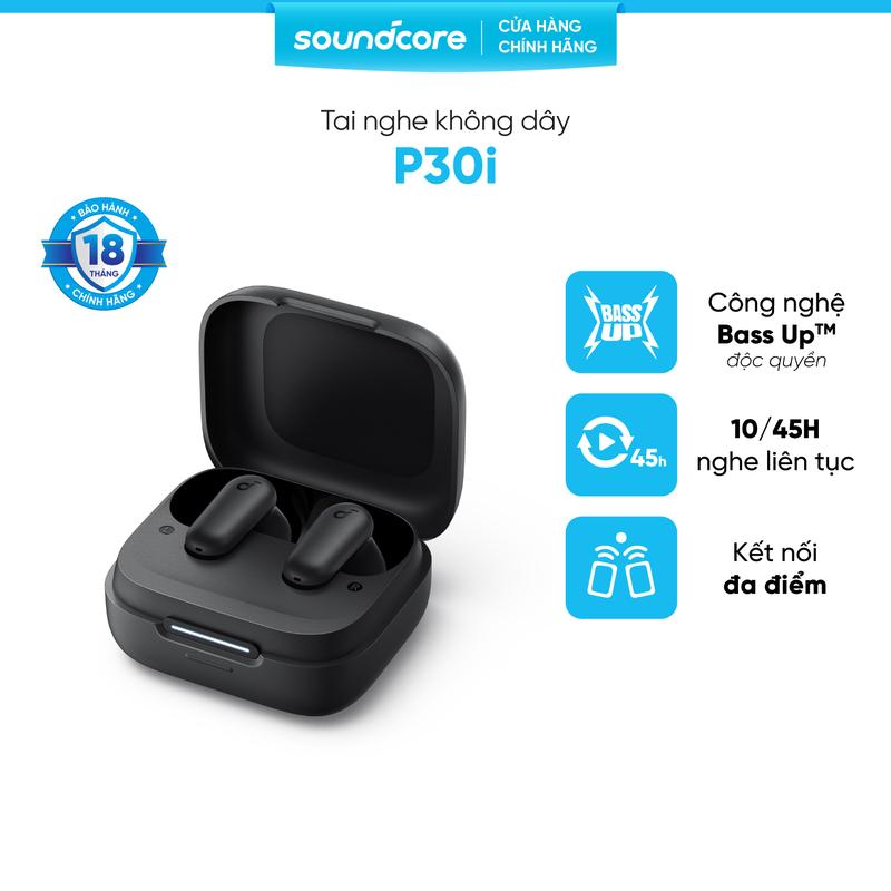 [soundcore x Thái Vũ] Tai nghe bluetooth soundcore R50i NC (P30i) chống ồn ANC | Chống nước và bụi IP54 | 40 giờ phát nhạc Nhét Tai Nghe Nhạc Earphone