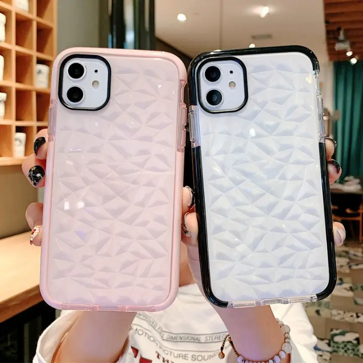 Case Diamond ip 6 7 8 Plus X XR XS 11 12 13 Pro Max Casing Softcase