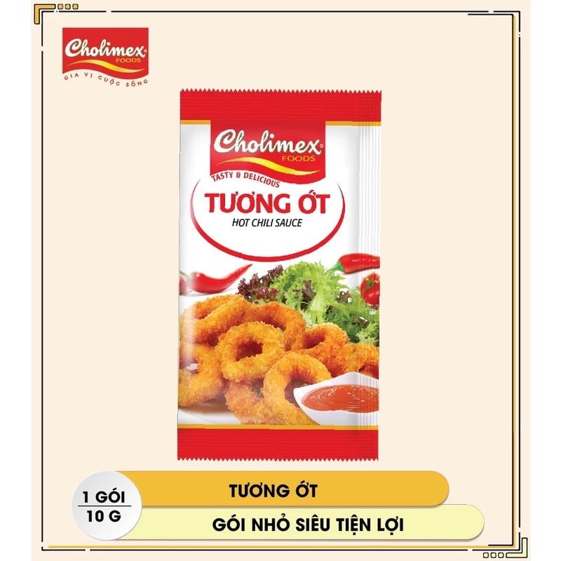 Tương ớt tương cà gói Cholimex 10g siêu tiện lợi (01 túi gồm 50 gói)