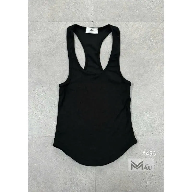 Áo ba lỗ ôm cổ tim vạt tròn lưng khoét sâu form tôn dáng đẹp chất liệu thun cotton co giãn thoải mái cho nữ - Women 5