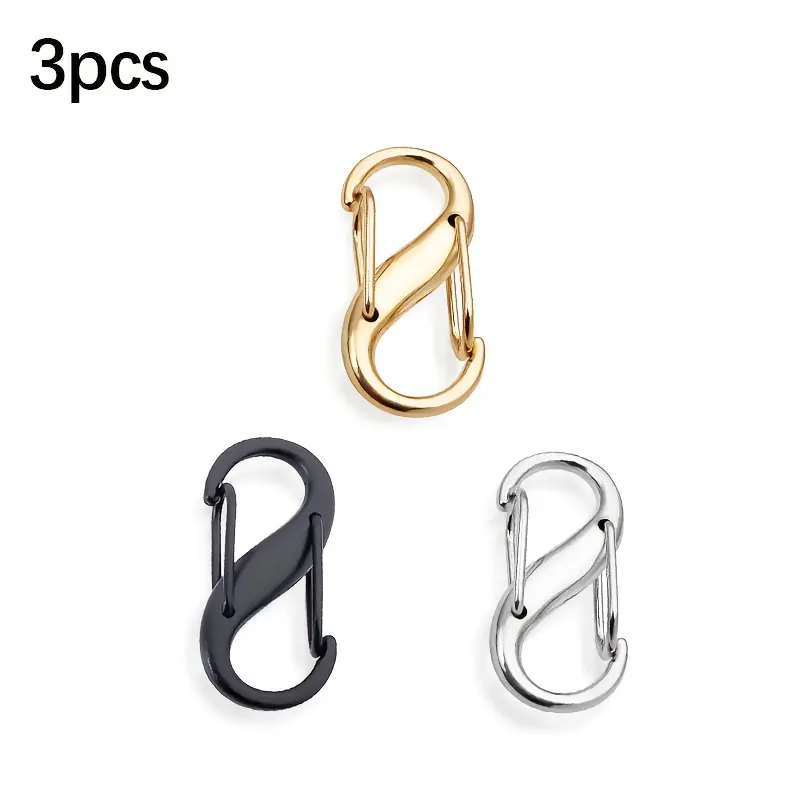 3 Zipper Clip Anti-Theft Device, Double Opening Zipper Lock Anti-Theft, S-Shaped Zipper Lock Is Suitable for Backpack to Keep Zipper Closed, Suitable for Travel Camping Luggage yoga  sit 8