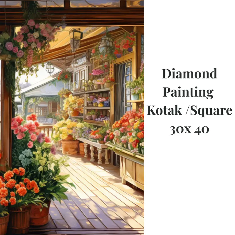 Diamond Painting Kotak / Square 30 x 40 2