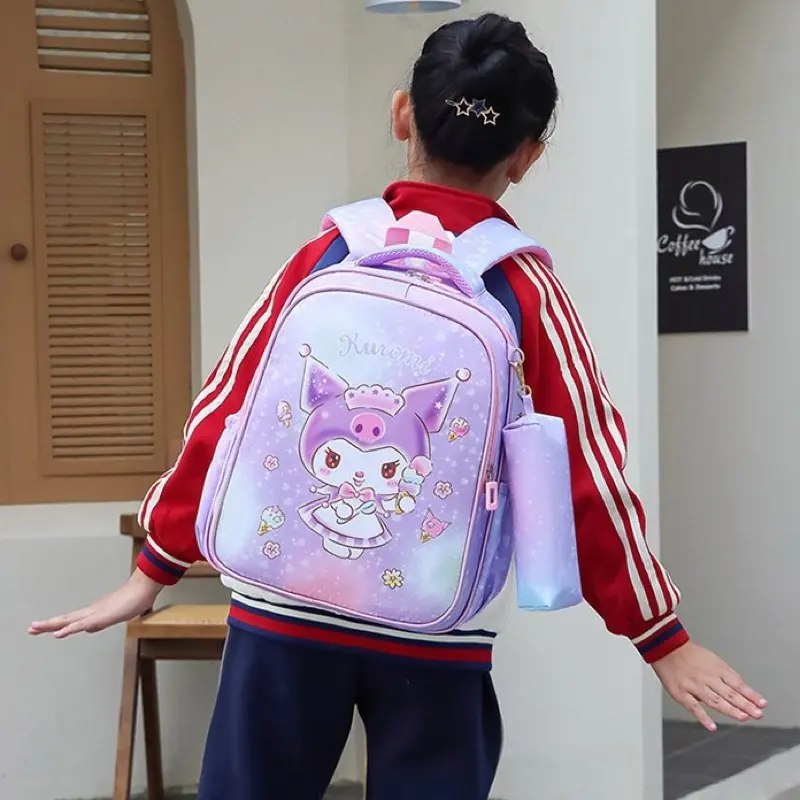 balo nu thoi trang balo nu đi hoc Bé gái Tiểu Học Lớp Một Và Hai Ba Lô Nhẹ Nhỏ Mềm Mại() 5