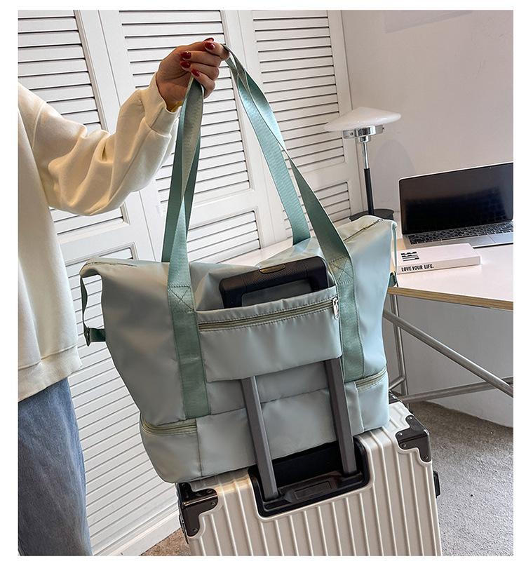 Product Introduction of Sports Workout Travel Handbag, Short Distance Lightweight Water-Proof Bag, Shoe Bag, New Portable Trolley Case, Large-Capacity Luggage Bag, Storage Gym Bag 11
