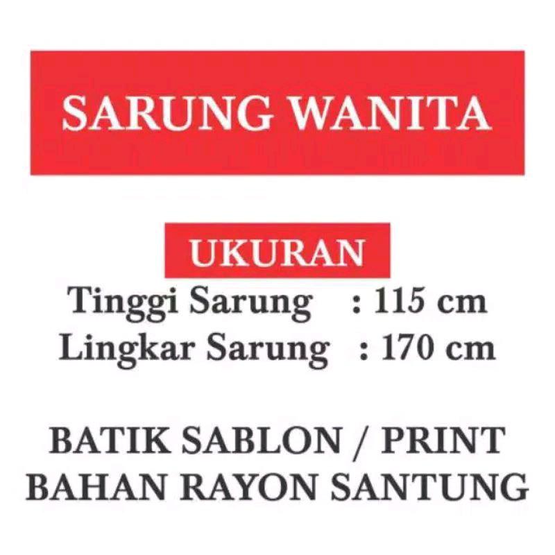 SARUNG SANTRI WANITA / SARUNG GOYOR WANITA BATIK 2