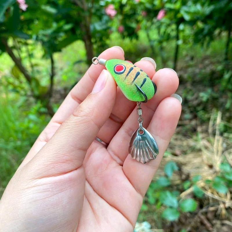 Nhái hơi VT1 mini 2.7 cm chì đúc 6.5 gam - Mua 2 tặng 1 -  lổi là đổi Bắt Cá - Câu Cá, Đi Câu 2