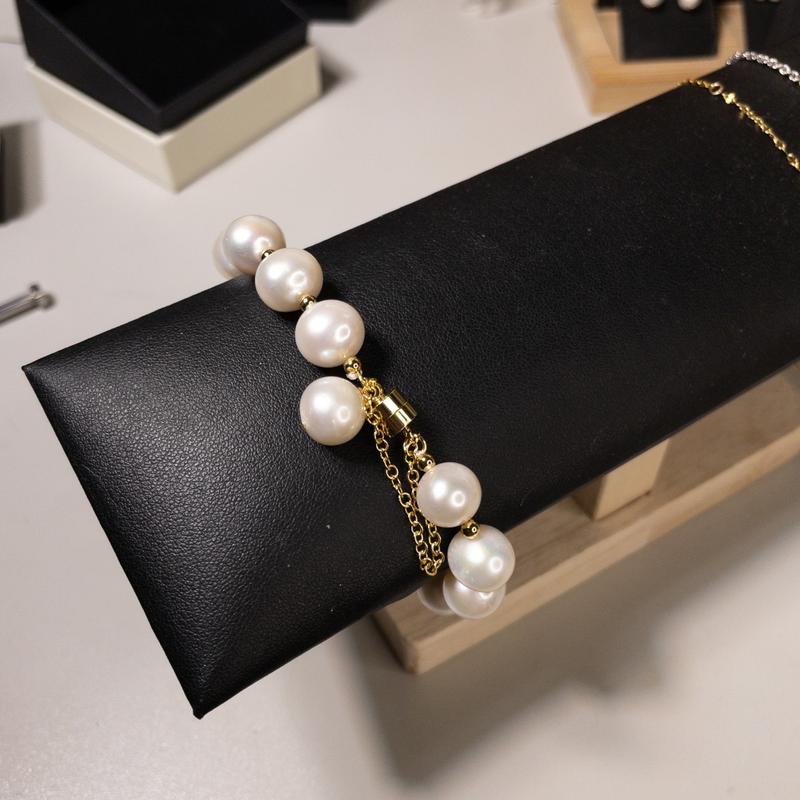 Lắc Tay Ngọc Trai Tròn Lớn Khoá Nam Châm Sang Trọng Pearl Farm 7