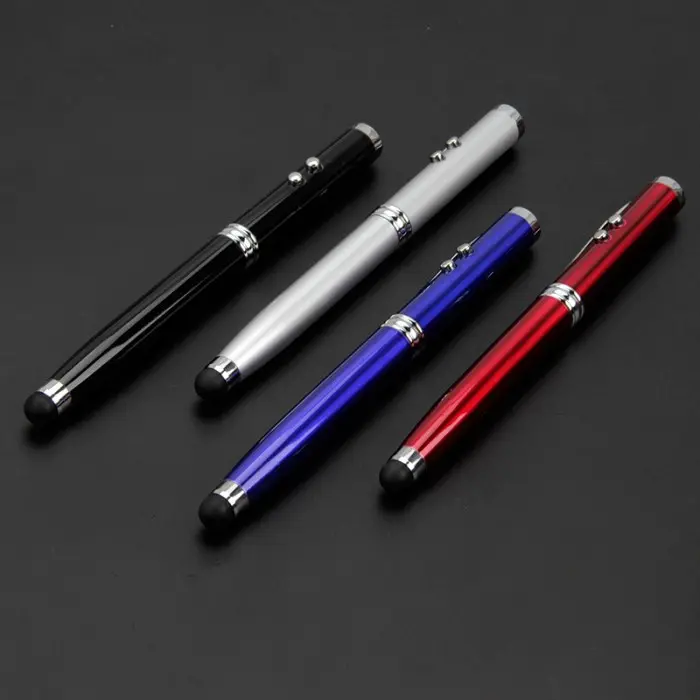 Stylus Pen 5 In 1 Pulpen Ballpoint Touchscreen Dengan Red Laser Senter