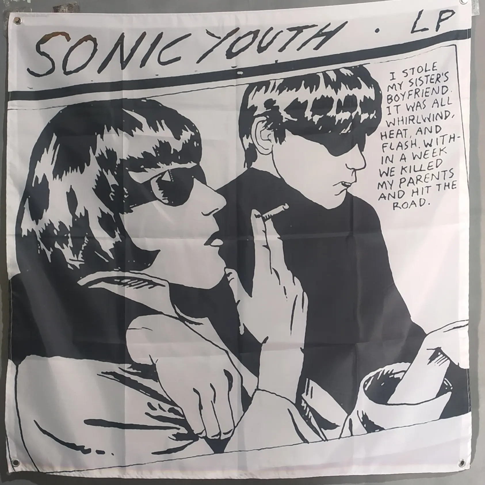 Miniflag/Flag/Banner/Bendera/Tapestry/Poster Kain/Dekorasi/Spanduk/Bendera Band Sonic Youth