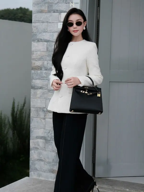 MIEN STORE Quần Jeans nữ ống suông loe công sở Lisa Women 1 Pants 5