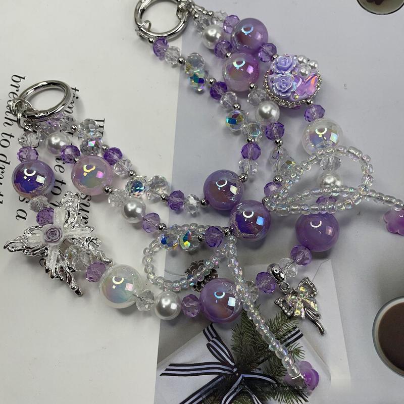 Product Introduction of Mobile Phone Charm Mobile Phone Ornaments Mobile Phone Lanyard Keychain Hot Sale Heavy Industry Drill Chain Hot Sale Original DIY Mobile Phone Charm Bag Chain 5