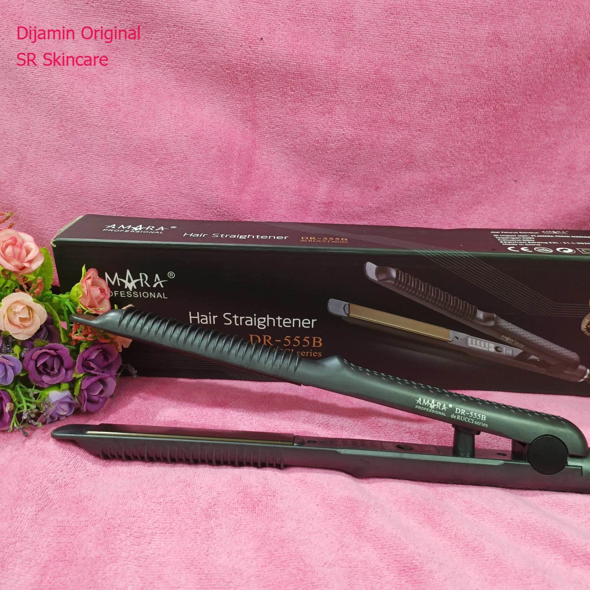 De RUCCI / DR-555B / Catokan Rambut Lurus dan Keriting 2 in1 Kemasan dan Catokan Design Baru Bergerigi lebih Ramping by Amara