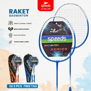 SPEEDS Raket Bulu Tangkis Raket Badminton Racket Original Olahraga Bulutangkis Free Tas Set Tepok Bulu LX 032-290
