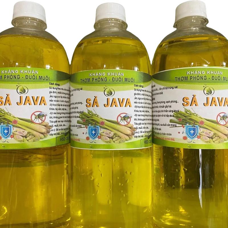 (TẶNG VỎ CHAI XỊT) Tinh dầu LAU SÀN NHÀ sả java (KHÔNG DÙNG TREO XE) kháng khuẩn, đuổi muỗi - Chai 500ml, 1000ml Làm Sạch