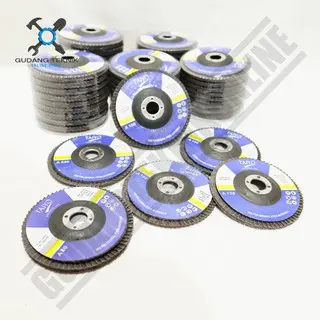 Flap Disc 4 Inch Taiyo A60 - A80 - A100 - A120 / Mata Amplas Susun 4" 1