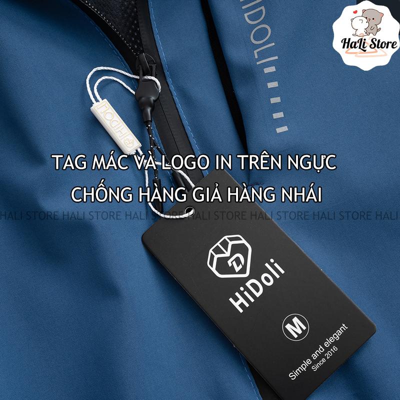 Áo khoác gió chống nước 2 lớp 2023, áo khoác gió đôi nam nữ Menswear Baggy áogió nam 4