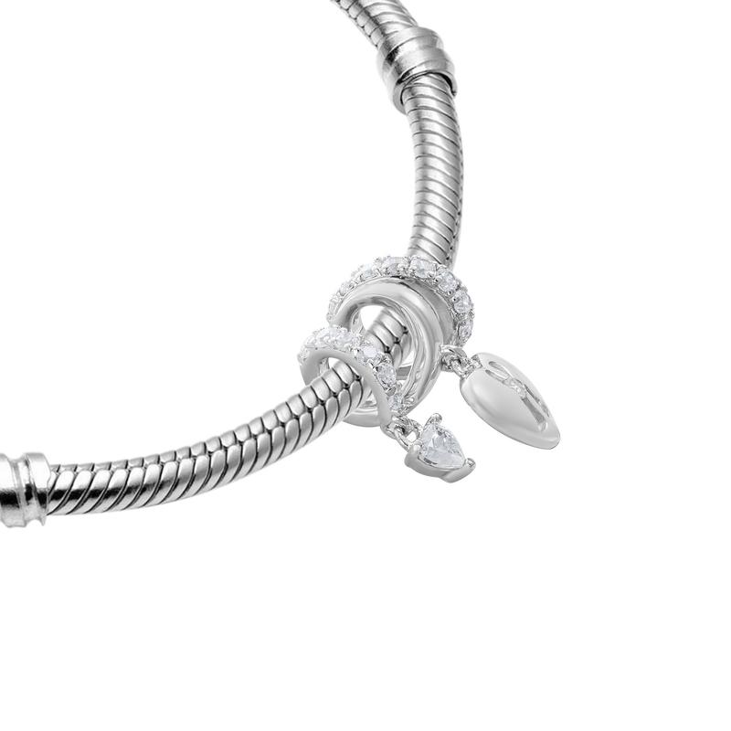Hạt Charm Bạc đính đá STYLE By PNJ XMXMW000041 2