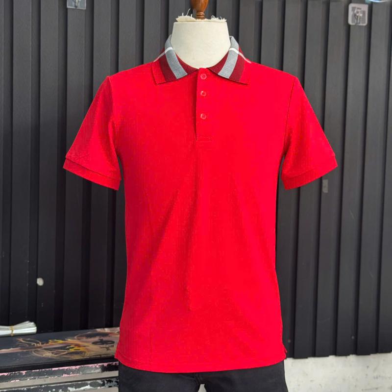 Product Introduction of Áo polo cổ sọc trẻ trung dễ phối đồ chất cá sấu mịn 11