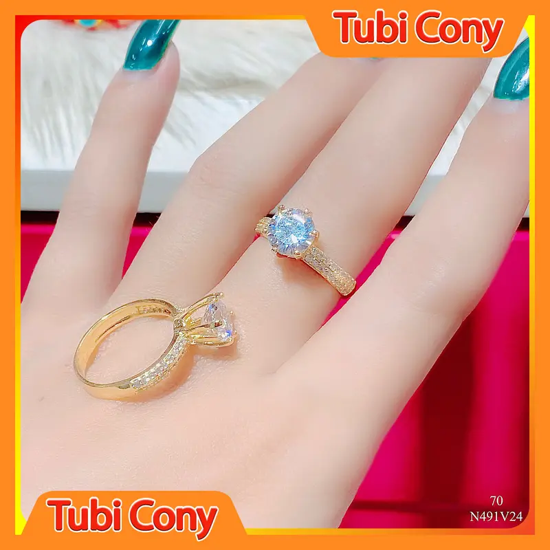 Nhẫn Nữ N491 Đính Đá Sang Trọng, Quý Phái -  Mang đi chơi, đi tiệc rất đẹp -  Bao đổi trả trong vòng 07 ngày - trang sức nữ, nhẫn nữ đẹp 0