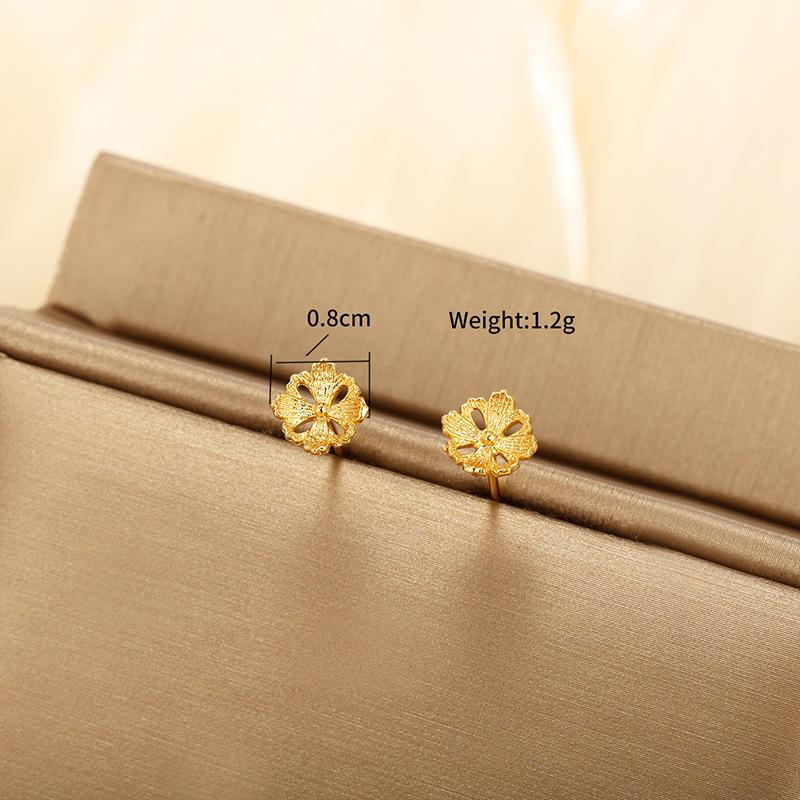 Product Introduction of Flower Stud Earrings! Retro Flower Design, Fairy - style Fashion Jewelry 3