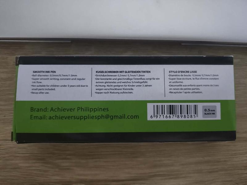 Product Introduction of 12pcs 0.5/0.7mm original ACHIEVER FLEXSTICK smooth ink pen ballpen Black ink 1