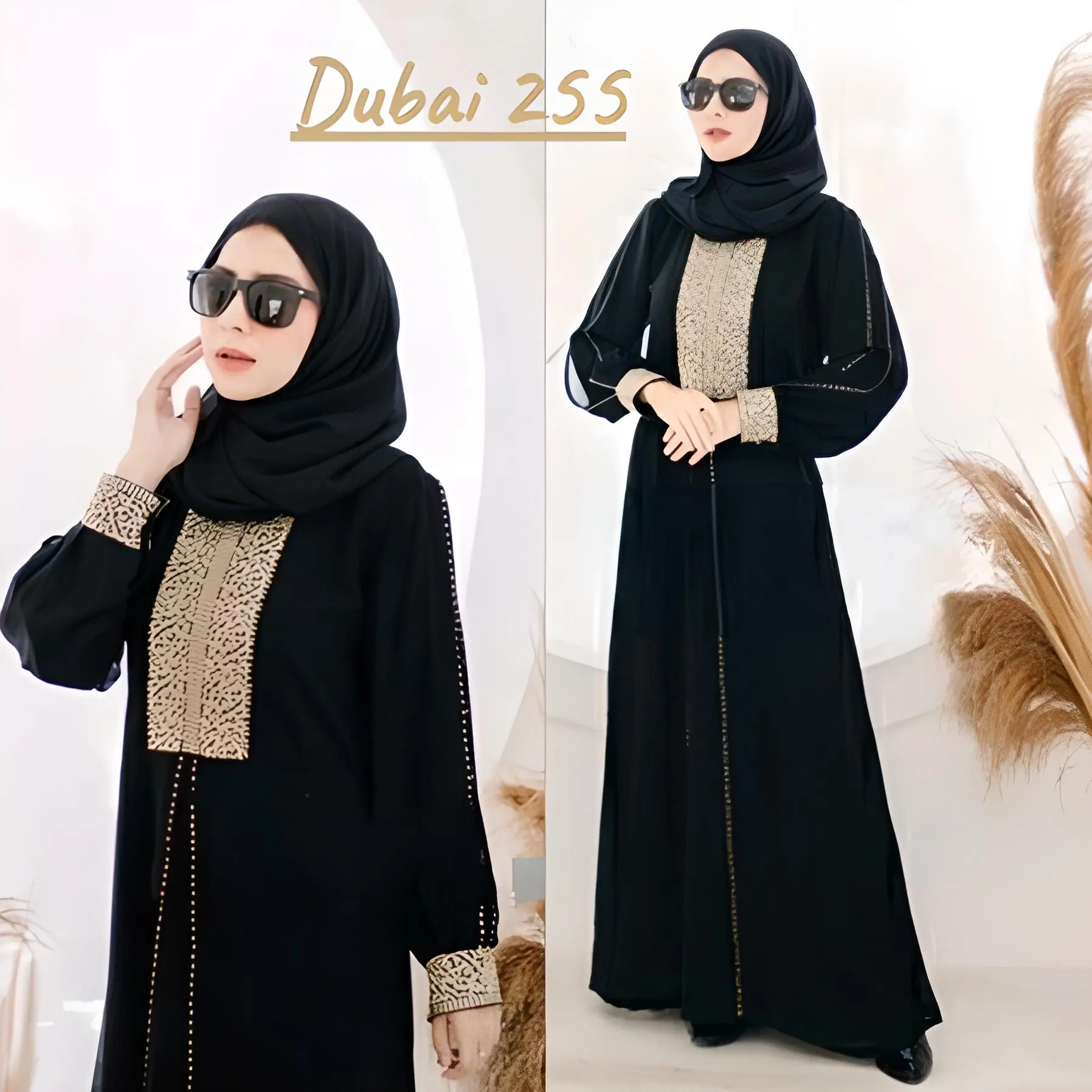 Abaya bordir Arab Saudi dubai 255 by Dewi Abaya Dewasa Muslim