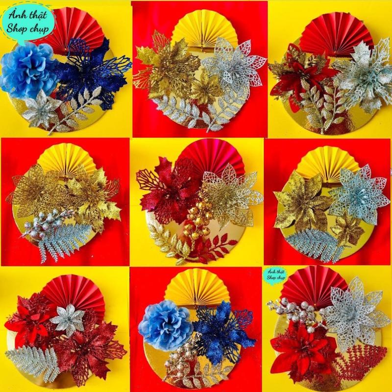 [Sỉ 10], [Tặng 10 tờ Đô Thiếc Vàng] Sỉ 10 sét VIP phụ kiện trang trí tháp Tết, sét đồ làm tháp bánh tài lộc, tháp bia, tháp oản giá rẻ Tết 2025 set