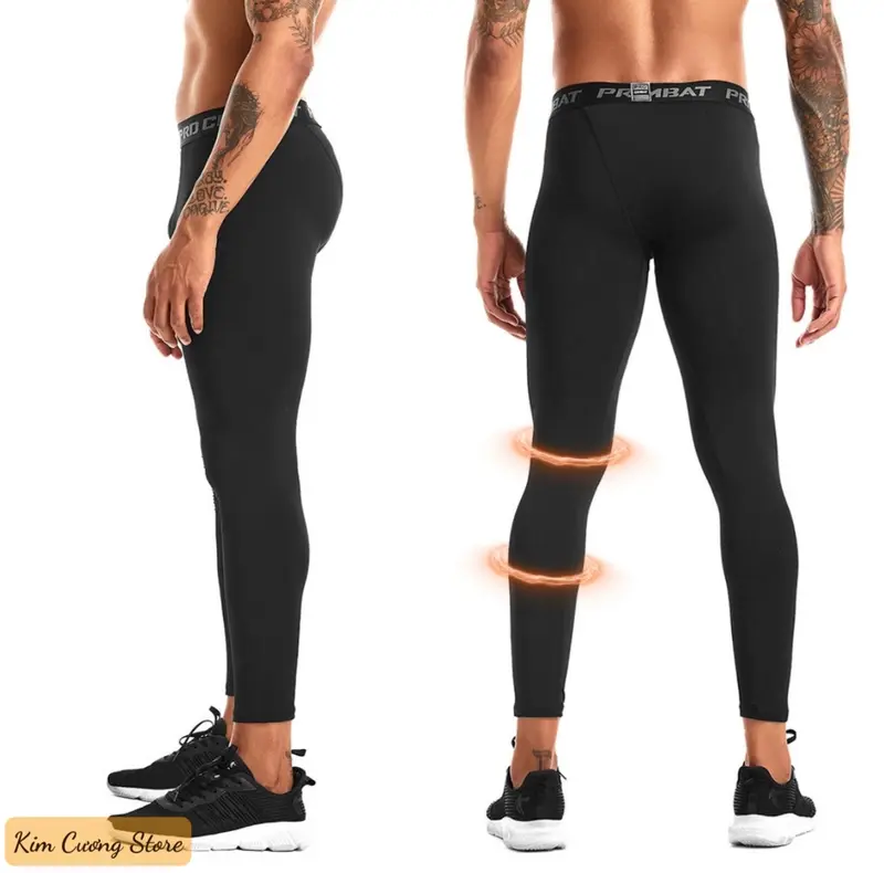 Quần giữ nhiệt nam legging combat pro quần bó cơ đá bóng tập gym cầu lông chạy bộ Sport quần  giữ nhiệt quần legging thể thao 3