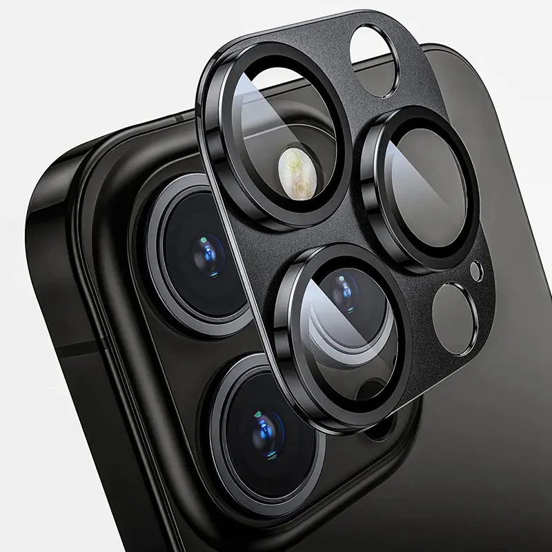 Metal Camera Protector For iPhone 16 Pro Max 16Pro 16Plus15 14 Pro Max Alloy Case Back Lens Tempered Glass Cover Protective CapCherry3Cstore Accessories Handheld