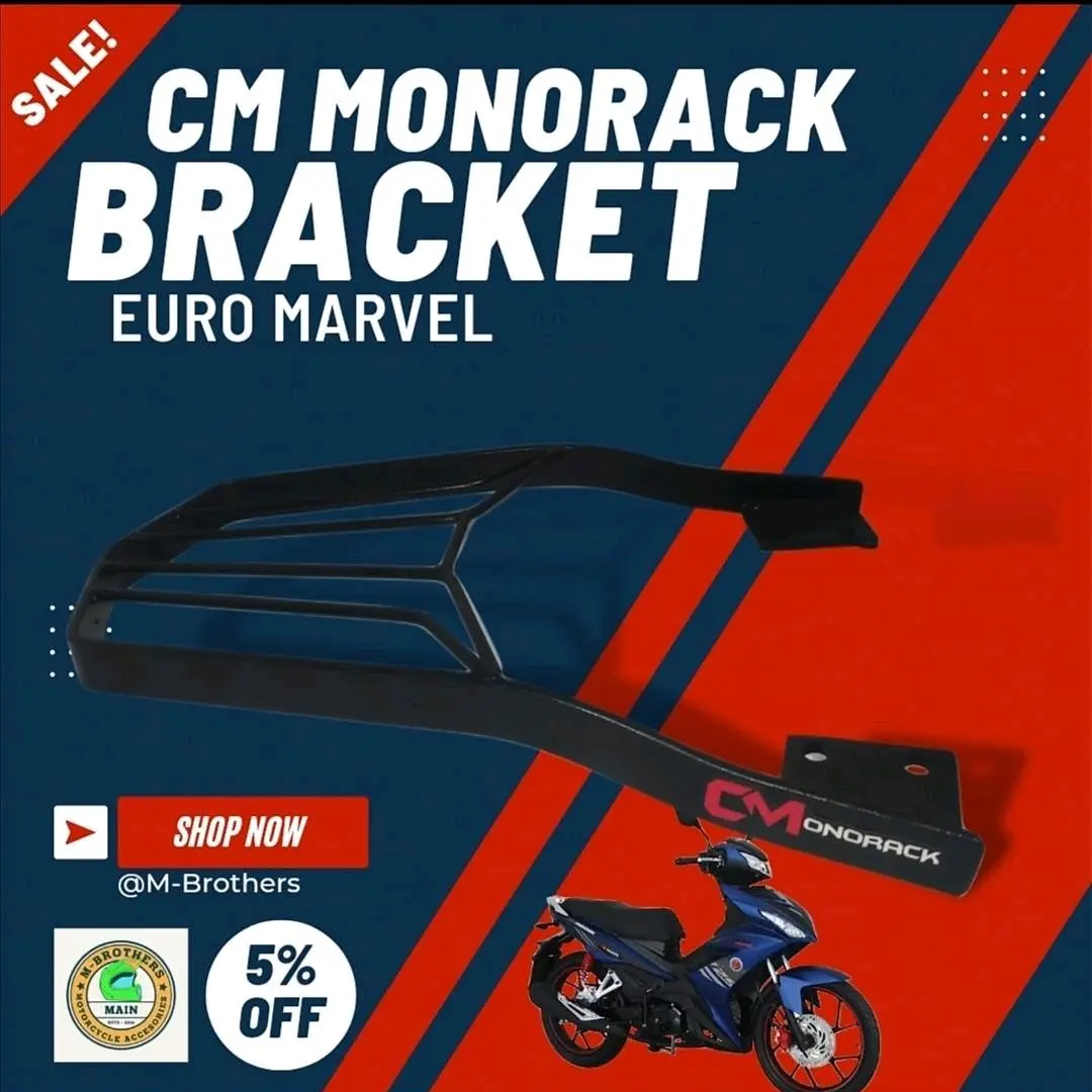 Euro Marvel 125/135 Round Bar Monorack Bracket