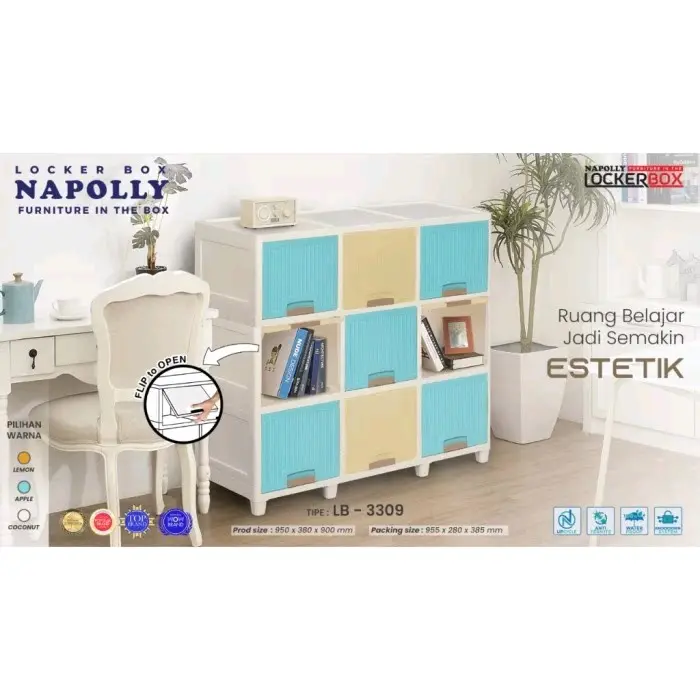 [NAPOLLY] Loker Box | Lemari Plastik | Rak TV | Lemari Serbaguna 1