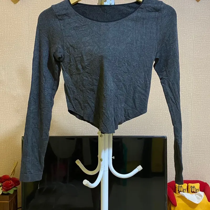 Crop top knit rajut kaos korean style Atasan Panjang 2