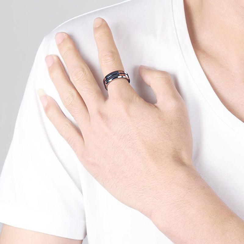Nhẫn Ngón Trỏ Nam, Phong Cách Hàn Quốc, Đơn Giản Và Cá Nhân Hóa, Dễ Phối Đồ, Hợp Xu hướng, Phong Cách Hip Hop, Thích Hợp Cho Nam Và Nữ Sinh Viên, Nhẫn Ngón Tay Nhỏ Thời Trang Đơn Giản Hoa Titan 2
